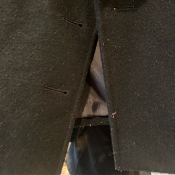 The Limited Wool Blend Black Pea Coat - Picture 8 of 9